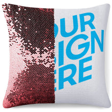 Charger l'image dans la galerie, Impression des multi-images/image unqiue Accueil taie d'oreiller à paillettes Coussin de siège personnalisé avec photo motif logo texte
