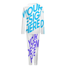 Charger l'image dans la galerie, Ensemble 2 pièces pyjama chemise de nuit femme longue manches longues BTZ personnalisé avec prénom photo logo texte
