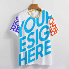Charger l'image dans la galerie, T-shirt tee shirt homme NT impression complète personnalisé avec photo texte (conception multi-images)