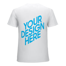 Charger l'image dans la galerie, T-shirt en coton de haute qualité homme imprimé au dos personnalisé avec motif photo logo texte