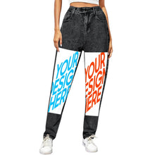 Charger l'image dans la galerie, Impression des multi-images Jean sarouel taille haute 9037 personnalisé avec photo logo motif texte