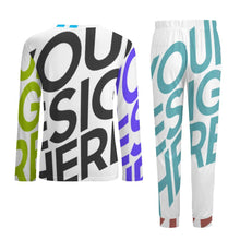 Charger l'image dans la galerie, Pyjama homme à manches longues original grande taille ITZ personnalisé avec photo motif logo texte (impression des multi-images)