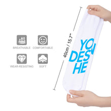 Charger l'image dans la galerie, Chaussettes longues de tendance personnalisées avec photo texte logo motif
