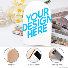 Charger l'image dans la galerie, Serre livre bois / Grands serre-livres 2 pcs BG1613026 personnalisé avec photo logo texte motif