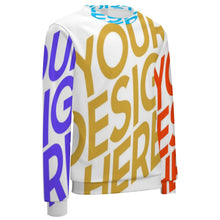 Charger l'image dans la galerie, Sweat shirt Pull-over sans poche homme personnalisé avec photo logo texte motif (impression des multi-images)