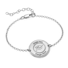 Charger l'image dans la galerie, Graduation Hat Bracelet avec pendentif S0045 gravé personnalisé avec texte prénom