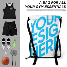 Charger l'image dans la galerie, Sac de sport sac à dos de voyage avec cordon de serrage pour le sport (séparation humide et sec) personnalisé avec photo motif texte