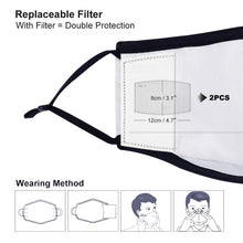 Charger l'image dans la galerie, Masque facial enveloppant personnalisé d'une seule pièce KZ09 avec 2 filtres
