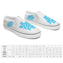 Charger l'image dans la galerie, Chaussures en toile sans lacets SLIP ON personnalisées avec motif photo logo texte (deux chaussures peuvent être conçues différemment)