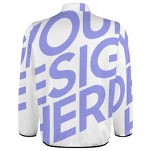 Charger l'image dans la galerie, Sweat à capuche ample d'hiver avec boutons col montant homme personnalisée avec photo texte motif logo (impression complète Une Image)