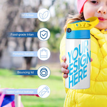 Charger l'image dans la galerie, Petite gourde pour enfant / Gourde Pop-up personnalisé avec votre photo logo prénom