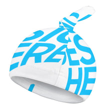 Charger l'image dans la galerie, Bonnet bébé à noeud confortable personnalisé avec photo motif logo texte (deux pièces / paquet)