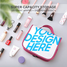 Charger l'image dans la galerie, Trousses de toilette / sac de lavage luxe voyage en toile personnalisé avec photo logo motif texte