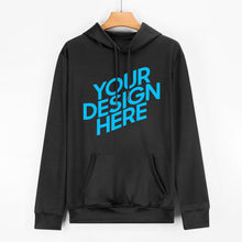 Charger l'image dans la galerie, Sweat à capuche décontracté classique unisexe femmes hommes personnalisé avec photos motif texte logo (imprimé sur le devant)