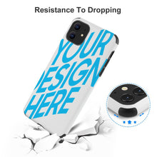 Charger l'image dans la galerie, Coque/étui de téléphone en cuir de fibre Apple série Iphone 7-11 impression personnalisé avec logo motif photo texte