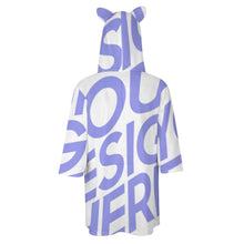 Charger l'image dans la galerie, Hoodie Sweat Pull à capuche à manches 3/4 femmes personnalisé avec photo logo texte motif (impression d'image unique)
