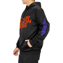 Charger l'image dans la galerie, Sweat à capuche unisexe personnalisé avec photos motif texte logo (imprimé sur le devant et dans le dos + imprimé sur les deux manches)