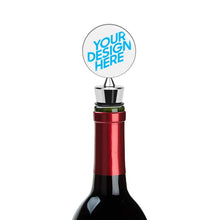 Charger l'image dans la galerie, Bouchon de vin Conservation Réutilisable en Alliage de zinc personnalisé avec logo photo motif texte