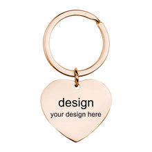 Charger l'image dans la galerie, Boucle clé en métal (5 formes au choix) porte-clés personnalisé avec texte prénom nombre