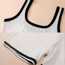 Charger l'image dans la galerie, Ensemble de gilet / tenue de yoga décontracté femme NZ063 personnalisé avec photo logo motif texte (impression d'image unique)