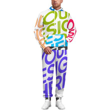 Charger l'image dans la galerie, Ensemble sweat-shirt A5TZ pour femme et homme personnalisée avec prénom motif texte (conception multi-images)