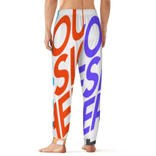 Charger l'image dans la galerie, Pantalon pyjama doux homme D27P personnalisée avec prénom motif texte (conception multi-images)
