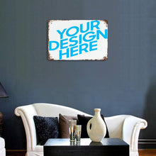 Charger l'image dans la galerie, Peinture personnalisée en feuille de fer avec rouille (Version horizontale)