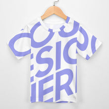 Charger l'image dans la galerie, T-shirt / Tee shirt enfant manches courtes sport ET personnalisé avec photo texte logo (impression image unique)