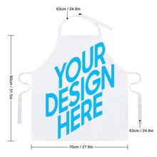Charger l'image dans la galerie, Tablier de cuisine femme homme avec poches personnalisé avec photo motif logo texte