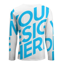 Charger l'image dans la galerie, Sweatshirt Tee shirt chemise à manches longues homme avec poche ELREV2 personnalisé avec photo logo texte motif (Impression d'image unique)