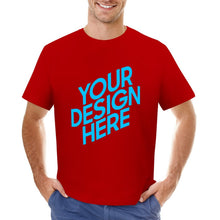 Charger l'image dans la galerie, T-shirt tee shirt à manches courtes coton homme grande taille imprimé sur le devant personnalisé avec photo logo motif texte