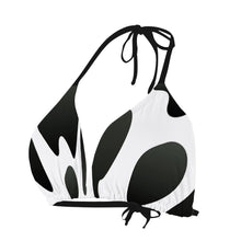 Charger l'image dans la galerie, Maillot de bain triangle deux pièces avec lacets femme SDS001 personnalisé avec motif photo logo texte