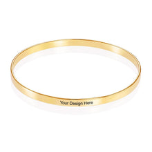 Charger l'image dans la galerie, Bracelet sculpté simple pour femmes / hommes S0025 gravure personnalisé avec texte prénom