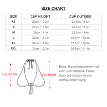 Charger l'image dans la galerie, Hauts de bikini / Haut de maillot de bain push-up triangle femme personnalisé avec image logo motif texte