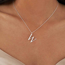 Charger l'image dans la galerie, Collier avec lettre individuelle en argent sterling 925 pour femme personnalisé