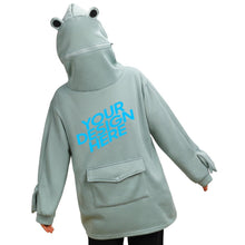 Charger l'image dans la galerie, Pull Grenouille sweat à capuche personnalisé avec texte photo image logo (impression recto-verso)
