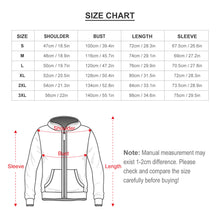 Charger l'image dans la galerie, Veste pull à capuche homme manches longues sweat zippé à capuche WY14 personnalisée avec prénom motif texte (conception multi-images)