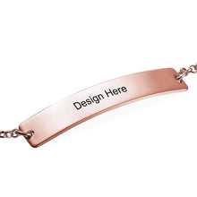 Charger l'image dans la galerie, Bracelet Coordonné avec plaque signalétique S0027 gravé personnalisé avec texte prénom