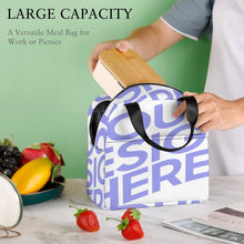 Charger l'image dans la galerie, Grand Sac Isotherme Repas / Sac à repas avec poche personnalisé avec photo logo texte motif (Impression d’image unique)