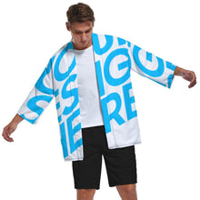 Charger l'image dans la galerie, Veste style kimono ample moderne homme ZS904 personnalisée avec photo texte motif