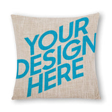 Charger l'image dans la galerie, Taie d'oreiller personnalisée en chanvre simulé (impression recto)