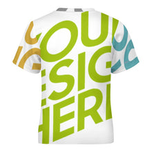 Charger l'image dans la galerie, T-shirt / Tee shirt enfant manches courtes respirant ET personnalisé avec photo texte logo (Impression Multi-images)
