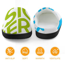 Charger l'image dans la galerie, Chaussons maison en flanelle pour enfants (filles + garçons) avec semelle en caoutchouc personnalisé avec photo texte prénom