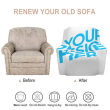 Charger l'image dans la galerie, Housse de fauteuil/canapé une palce impression personnalisé avec motif photo logo texte