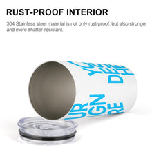 Charger l'image dans la galerie, Gourde en acier inoxydable / Tasse à eau avec bec push-pull personnalisé avec image et photo texte