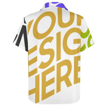 Charger l'image dans la galerie, Impression des multi-images chemise manches courtes grande taille ample cool moderne homme B339 personnalisé avec photo logo motif texte