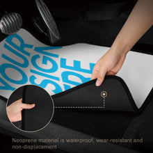 Charger l'image dans la galerie, Tapis de voiture étanche personnalisés en 3D avec photo logo texte ensemble de 4 pièces