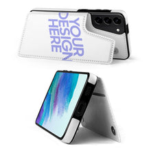 Charger l'image dans la galerie, Coque de téléphone à rabat en cuir TPU pour Samsung Galaxy S21 3C0705121 personnalisé avec photo logo texte motif