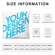 Charger l'image dans la galerie, Lot de 2 housses de coussin en peluche design double face personnalisées avec photo motif texte