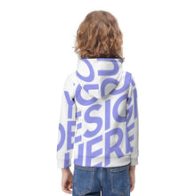 Charger l'image dans la galerie, Sweat à capuche pour enfants / Hoodie imprimé personnalisé impression complète avec photo texte logo (Image Unique)